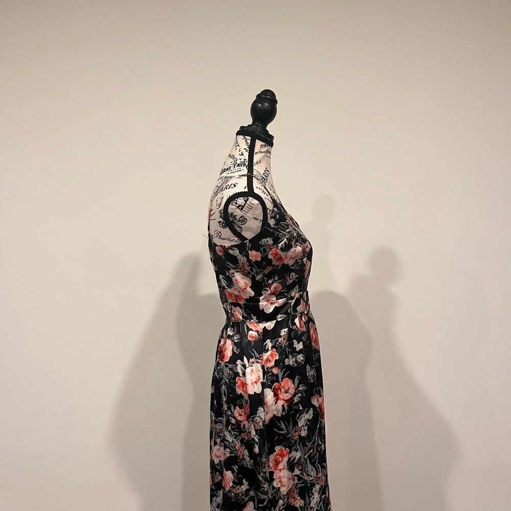 Sam & Lavi Womens Black Spaghetti Strap Dress - Picture 2 of 3